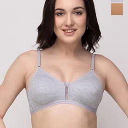 Floret Pack Of 2 High Support Non Padded Medium Coverage T-Shirt Bra All Day Comfort-picture-10