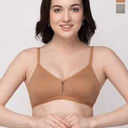 Floret Pack Of 2 High Support Non Padded Medium Coverage T-Shirt Bra All Day Comfort-picture-9