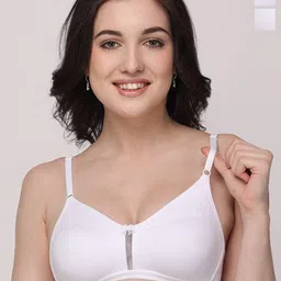 Floret Pack Of 2 Medium Coverage Non Padded T-shirt Bra With All Day Comfort-picture-31
