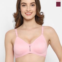 Floret Pack Of 2 Medium Coverage Non Padded T-shirt Bra- All Day Comfort-picture-19