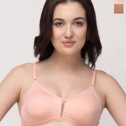 Floret Pack Of 2 Medium Coverage Non Padded T-shirt Bra With All Day Comfort-9