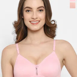 Floret Pack Of 2 Medium Coverage Non Padded T-shirt Bra- All Day Comfort-21