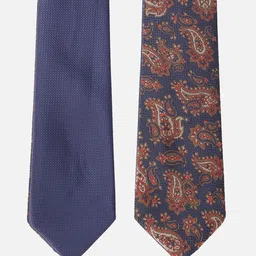 Van Heusen Men Blue & Red Printed Ascot Tie-image-66