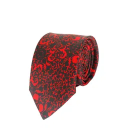 Alvaro Castagnino Men Red & Black Printed Skinny Tie-image-74