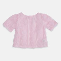 Pantaloons Junior Girls Self Design Round Neck Cotton Top-picture-18