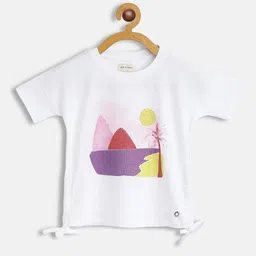 Gini and Jony Infant Girls White & Pink Printed Top-picture-43