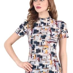 Popwings Women Geometric Printed Top-image-22
