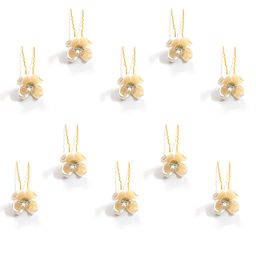 Hair Flare Set Of 10 Embellished U Pins-19