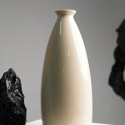 Folkstorys White Solid Ceramic Vase-17
