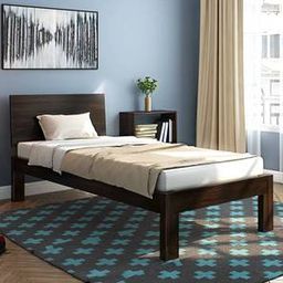 urban ladder Boston Solid Wood Size Non Storage Bed in Mahogany Finish-picture-16