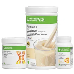 Herbalife Formula 1 Afresh Energy Drink & Protein Powder Combo, 3 Piece(s)/Pack French Vanilla + Ginger + Unflavoured-image-75