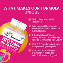 Dr. Morepen Biotin+ Advanced & Multivitamin Women Combo,  60 tablet(s)  Unflavoured  image 1