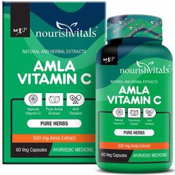 NourishVitals Amla Vitamin C,  60 veggie capsule(s)  Unflavoured -20