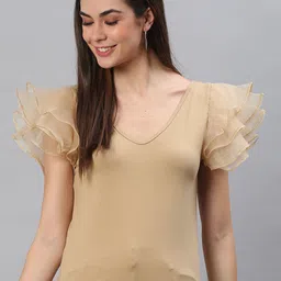 Moda Rapido Flutter Sleeve Top-picture-45