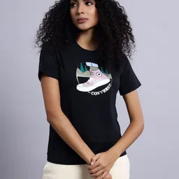 Converse Women Printed Applique T-shirt-image-68