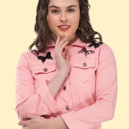 MONTREZ Women Crop Tailored Jacket with Embroidered-16