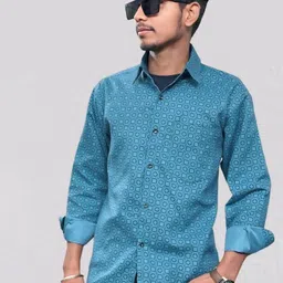Raavi Men Comfort Floral Opaque Printed Casual Shirt-picture-1