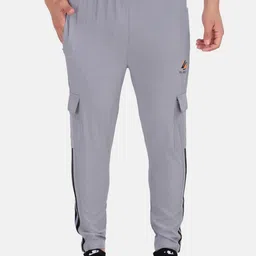 WELL QUALITY Men Side Striped Rapid-Dry Regular Fit Track Pants-7
