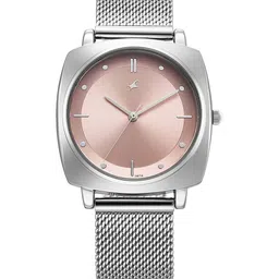 Fastrack Women Embellished Dial & Stainless Steel Bracelet Style Straps Analogue Watch 68043SM02-image-93