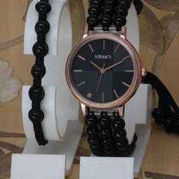VIRAKTI Women Bracelet Style Straps Analogue Watch M-02-BR-02-BLACK COMBO-image-88