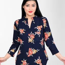 DELIS Women Floral Printed Shirt Style Top-picture-28