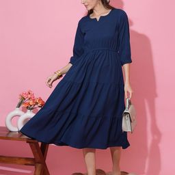 SHEETAL Associates Women Tiered Midi Dress-image-42