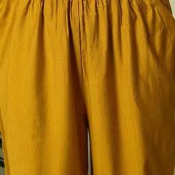 Sangria Ethnic Motifs Yoke Design Sequinned A-Line Kurta With Dhoti Pant & Dupatta image 3
