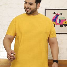 bigbanana Men Striped Anti Odour Plus Size T-shirt-image-20