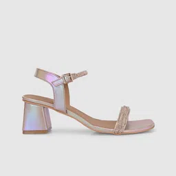 Killer Women Embellished Open Toe Block Sandals image 5