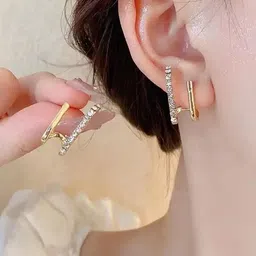 ONUYX Gold-Plated Quirky Studs Earrings-1