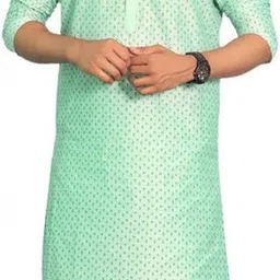 House of Aqss Men Paisley Printed Regular Kurta with Dhoti Pants-picture-50