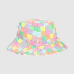 GAP Girls Multicoloured Checked Bucket Hat-picture-23