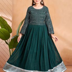 BAESD Embellished Georgette Maxi Dress-image-90