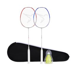 ADULT BADMINTON RACKET BR 190 SET PARTNER RED DARK BLUE-47