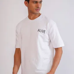 URBAN FLAUNT Men Drop-Shoulder Sleeves Pockets T-shirt-image-82