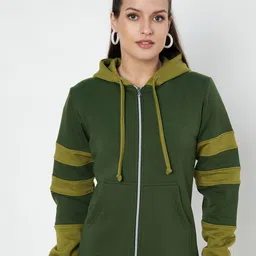 BRINNS Women Colourblocked Hooded Sweatshirt-image-39
