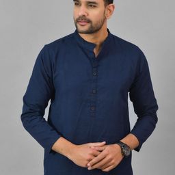 Anouk Rustic Men Cotton Straight Short Kurta-picture-9