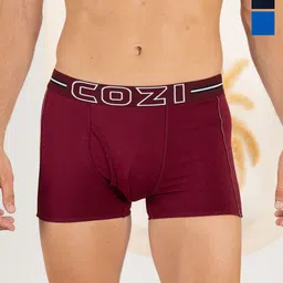 Lux Cozi Men Pack Of 3 Solid Cotton Trunks-picture-7