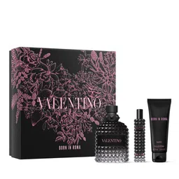 Valnetino Men Born In Roma Uomo Gift Set - EDP 100ml + Shower Gel 75ml + Travel Size 15ml-58