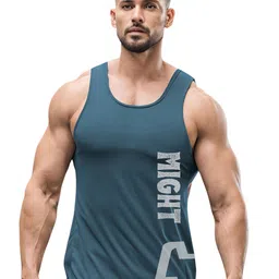 3Colors Printed Gym Vest VEST-NCUT-MIGHT-AF BLUE_M-image-70