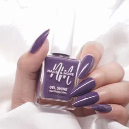 nails & more Gel Shine Glossy Argan Oil Long-Wearing Nail Polish - 10 ml - Amethyst 27-43