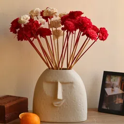 WEAVING HOMES 30 Pcs Red, Yellow & White Roses Artificial Flower Bunch-22