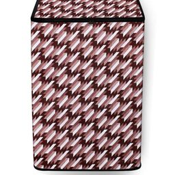 The Furnishing Tree Washing Machine Cover Symmetric Pattern Maroon Compatible for Whirlpool 6.5 Kg-image-62