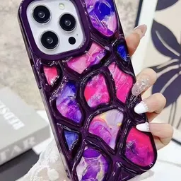 CASE CREATION Geometric Printed iPhone 14 Plus Bumper Case Mobile Accessories image 1