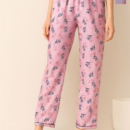 ETC Pack Of 2 Printed Mid-Rise Lounge Pants-picture-25