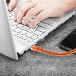 Fedus LAN Cable 20 m 20 Meter Cat6 Ethernet Cable Orange, BUSOHE Cat-6 Flat RJ45 Computer Internet LAN Network Ethernet Patch Cable Cord 20 m LAN Cable (Compatible with Laptop, Computer, Orange, One Cable) image 5