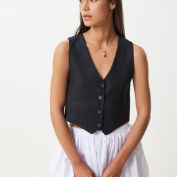 Happiness istanbul V-Neck Slim-Fit Waistcoat-image-36