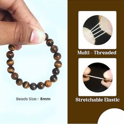 VIBESLE Unisex Tiger Eye Crystals Bracelet-image-20