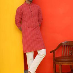Anouk Rustic Men Regular Kurta with Pyjamas-image-89