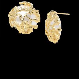 VIARI ACCESSORIES Stainless Steel Gold-Plated Contemporary Studs-image-29